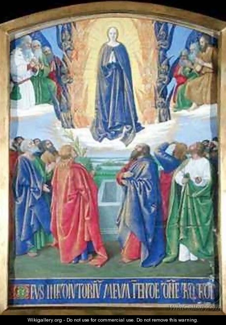 The Assumption of the Virgin from the Hours of Etienne Chevalier - Jean Fouquet