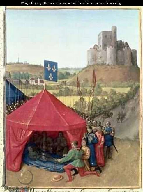 The Death of Bertrand du Geusclin 1320-80 at Chateauneuf de Randon - Jean Fouquet