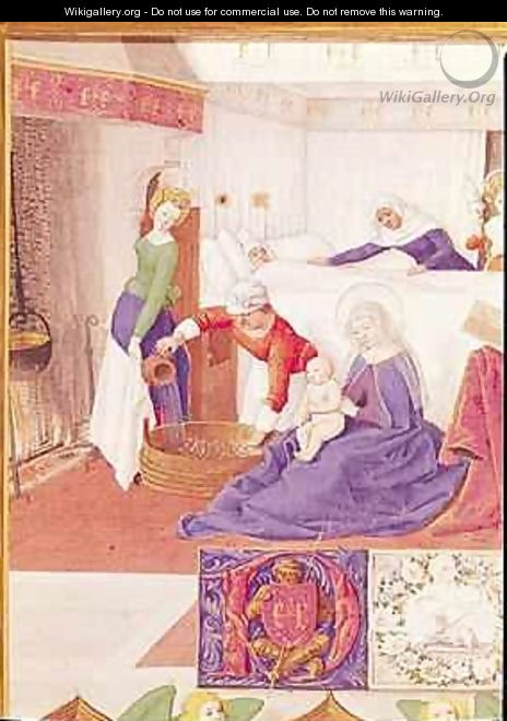 The Birth of St John the Baptist - Jean Fouquet