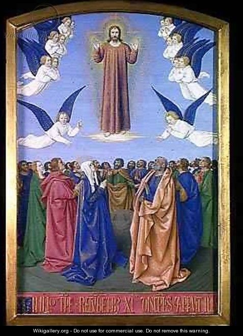 The Ascension from the Hours of Etienne Chevalier - Jean Fouquet