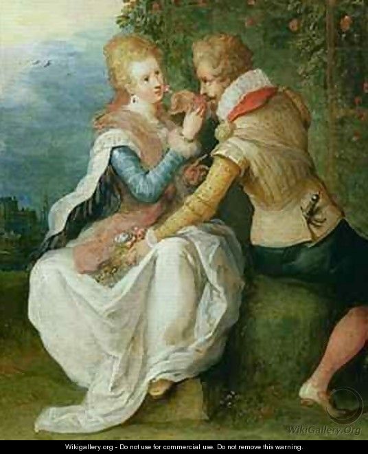 Two Lovers in a Garden - Frans the younger Francken