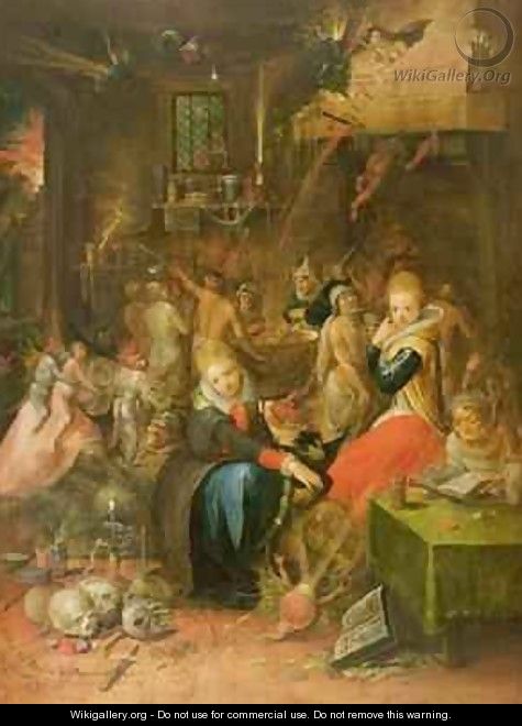 An Incantation Scene - Frans the younger Francken