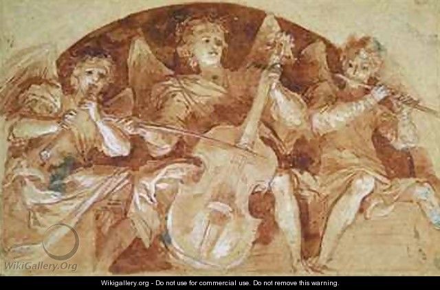 Three Angel Musicians - Baldassarre Franceschini