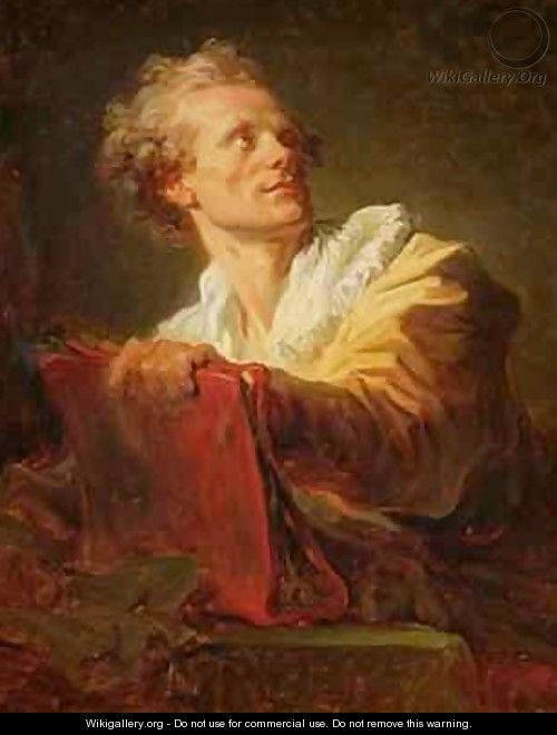 Portrait of a Young Artist presumed to be Jacques Andre Naigeon 1738-1810 - Jean-Honore Fragonard