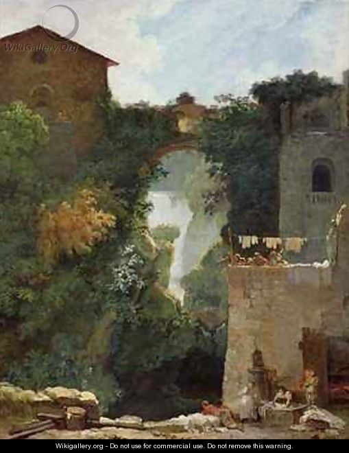 The Falls of Tivoli - Jean-Honore Fragonard