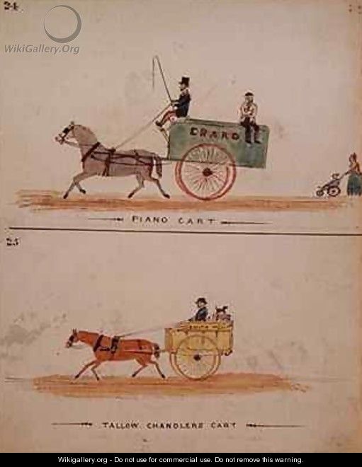 The Piano Cart and The Tallow Chandlers Cart - William Francis Freelove