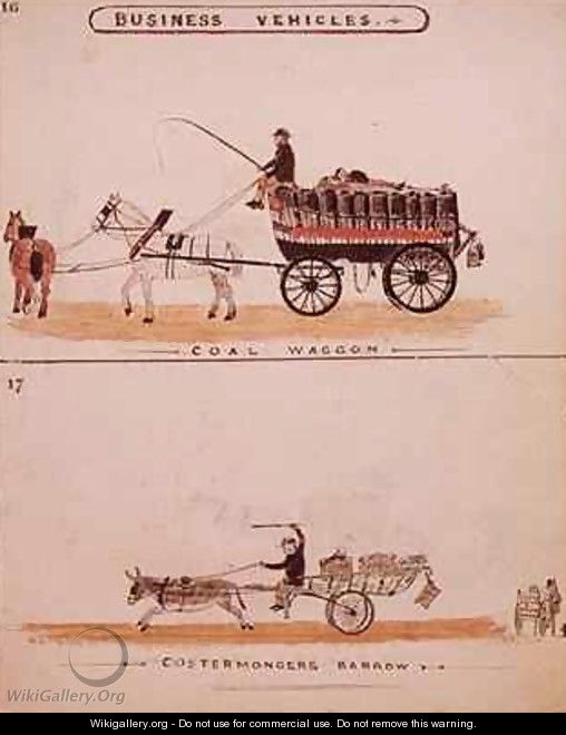 The Coal Wagon and the Costermongers Barrow - William Francis Freelove