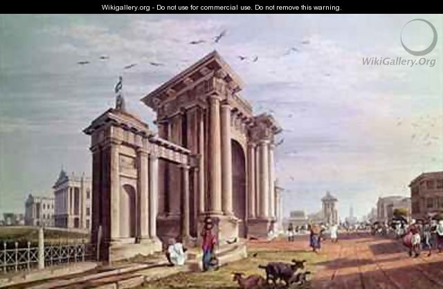 Court House Street Calcutta - (after) Fraser, James Baillie