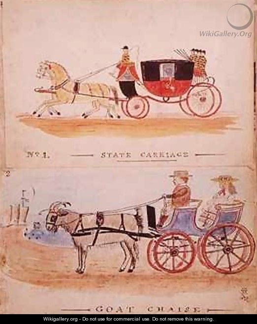 The State Carriage and the Goat Chaise - William Francis Freelove