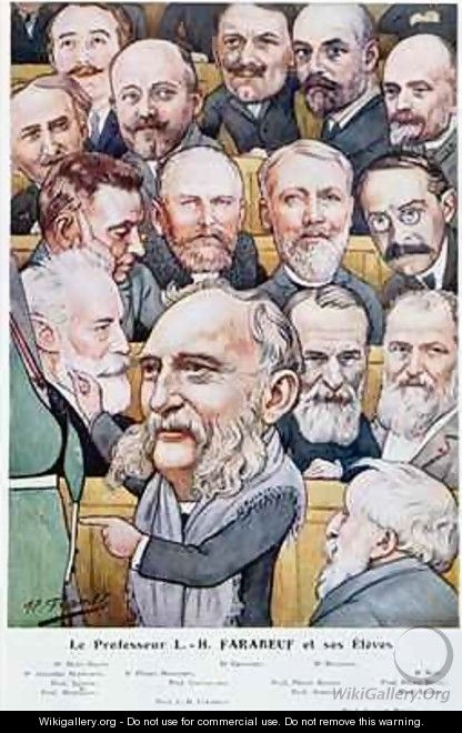 Professor Luis Hubert Farabeuf 1841-1910 and his students from Chanteclair - J-P. Frantz