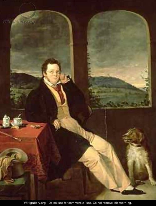 Portrait of Schubert - Melegh Gabor