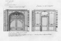Plan and Elevation of the decoration of the library of Madame Adelaide - Ange-Jacques Gabriel