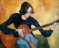 Nina Hamnett 1890-1956 with Guitar - Roger Eliot Fry