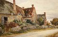 Thatched Cottage with Barn Adjoining - John Fulleylove