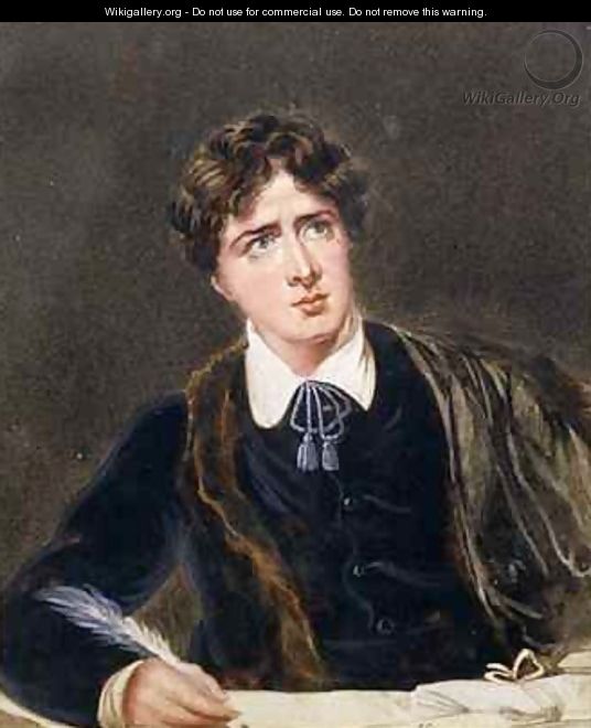 Portrait of a Man Writing possibly Oscar Wilde 1854-1900 - F. Fry