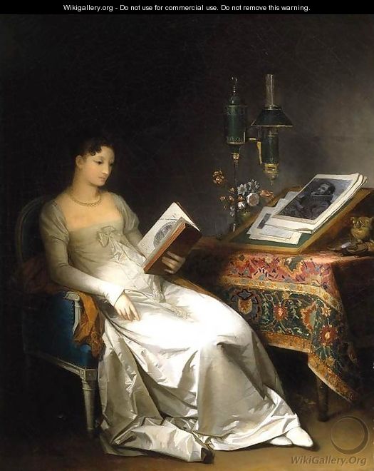 Lady Reading in an Interior - Marguerite Gerard
