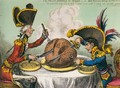 The Plum-Pudding in Danger 3 - James Gillray