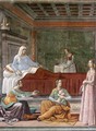 Birth of St John the Baptist (detail) - Domenico Ghirlandaio