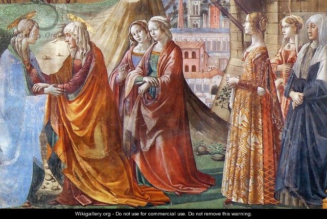 Visitation (detail) - Domenico Ghirlandaio