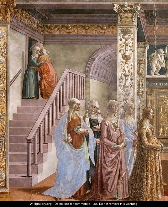 Birth of Mary (detail) 2 - Domenico Ghirlandaio