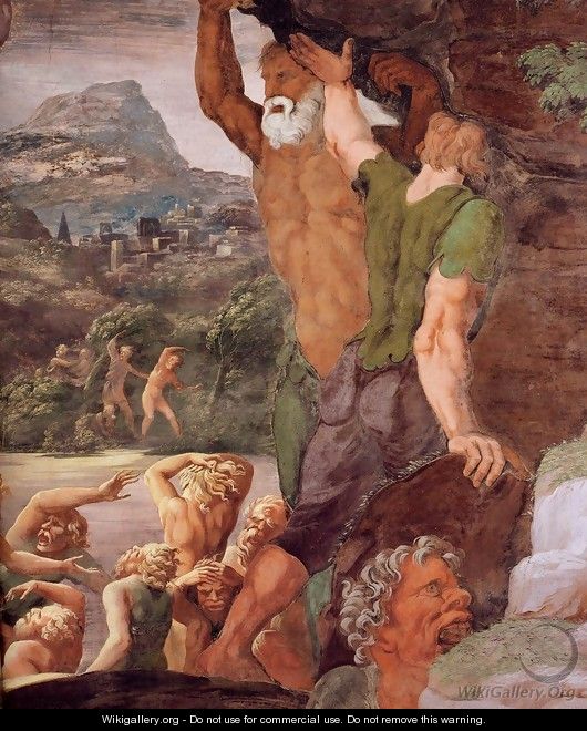 Fresco on the south wall (detail) 4 - Giulio Romano (Orbetto)