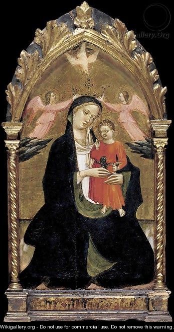 Madonna and Child with Two Angels - Giovanni del Ponte (also known as Giovanni di Marco)