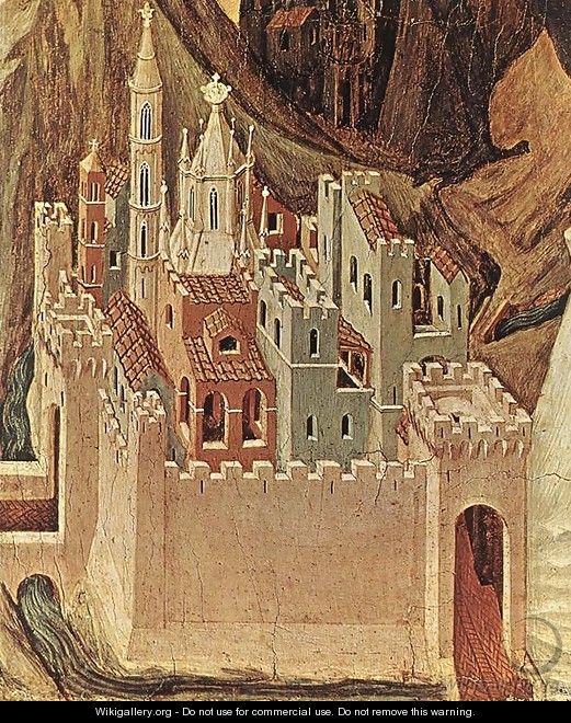 Temptation on the Mount (detail) - Duccio Di Buoninsegna