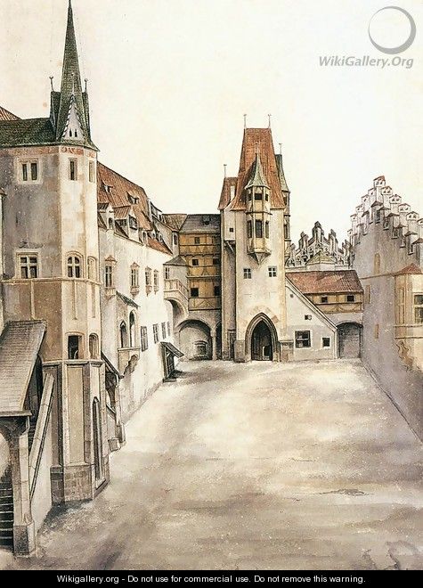 Courtyard of the Former Castle in Innsbruck without Clouds - Albrecht Durer