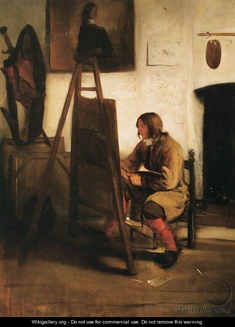 Young Painter in his Studio - Barent Fabritius