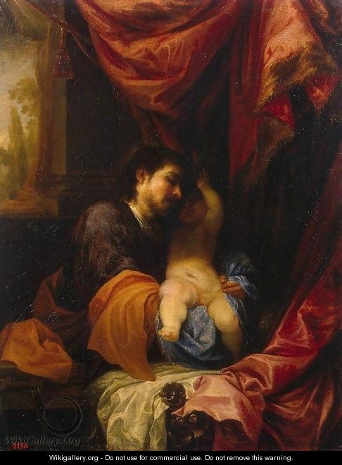 St Joseph and the Infant Christ - Juan Antonio Frias y Escalante