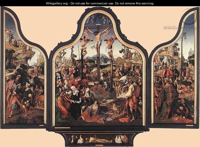 Crucifixion Altarpiece - Cornelius Engebrechtsz