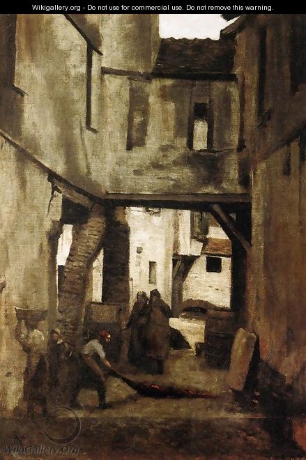 The Tanneries of Mantes - Jean-Baptiste-Camille Corot