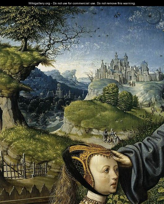 Christ Appearing to Mary Magdalen as a Gardener (detail) 2 - Jacob Cornelisz Van Oostsanen