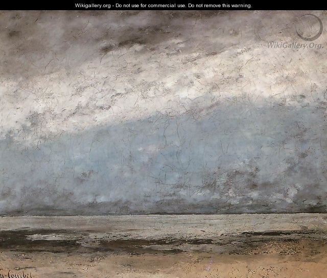 Beach near Trouville - Gustave Courbet