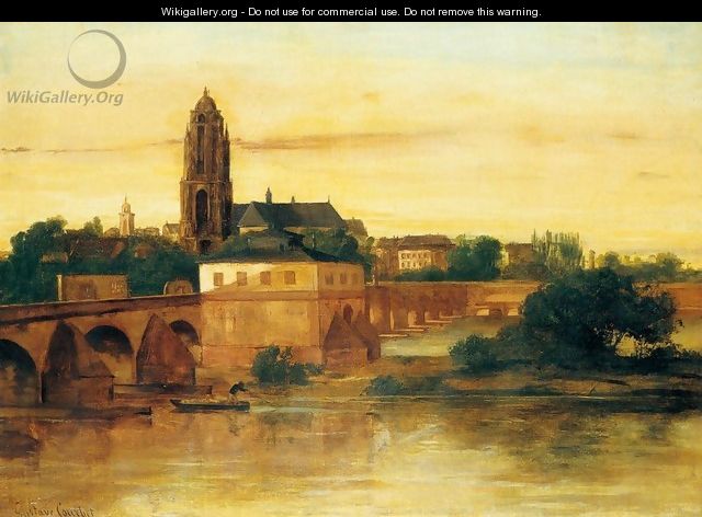 View of Frankfurt am Main - Gustave Courbet