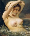 The Woman in the Waves 2 - Gustave Courbet