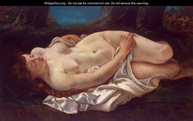 Reclining Woman - Gustave Courbet