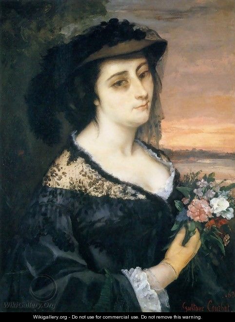 Portrait of Laure Borreau - Gustave Courbet