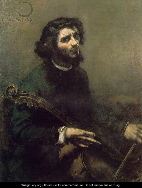 Self-Portrait (The Cellist) - Gustave Courbet
