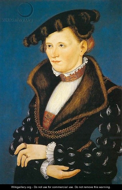 Portrait of a Woman 2 - Lucas The Younger Cranach