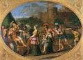 Timoclea Captive Brought before Alexander - Domenichino (Domenico Zampieri)