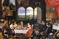 The Senses of Hearing, Touch and Taste - Jan The Elder Brueghel