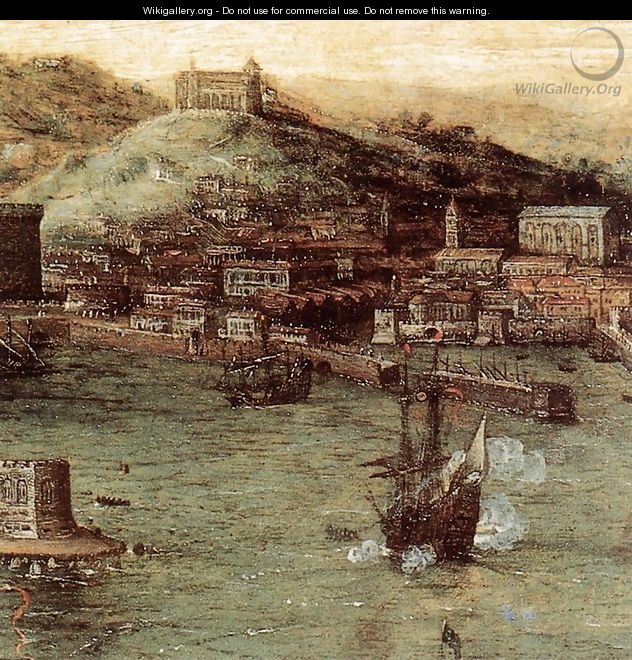 Naval Battle in the Gulf of Naples (detail) - Pieter the Elder Bruegel