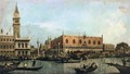 The Molo, Seen from the Bacino di San Marco - (Giovanni Antonio Canal) Canaletto