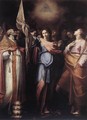 St Ursula and Her Companions with Pope Ciriacus and St Catherine of Alexandria 2 - Bartolomeo Cavarozzi