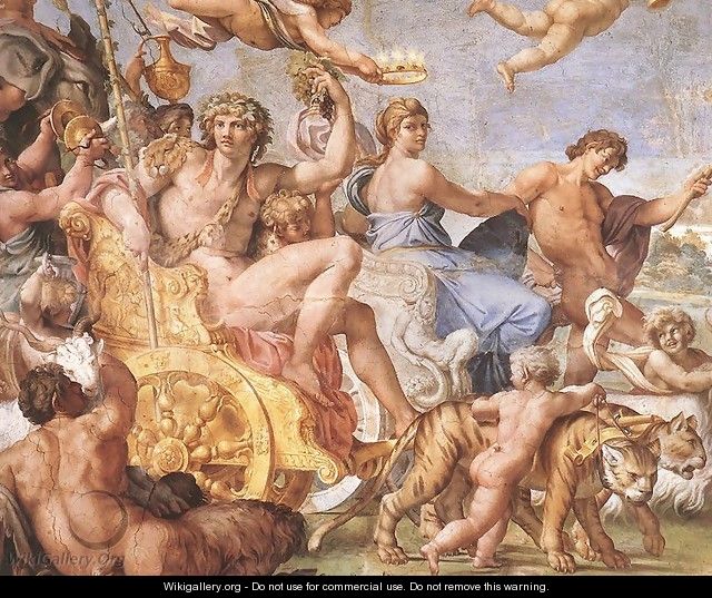 Triumph of Bacchus and Ariadne (detail) 2 - Annibale Carracci