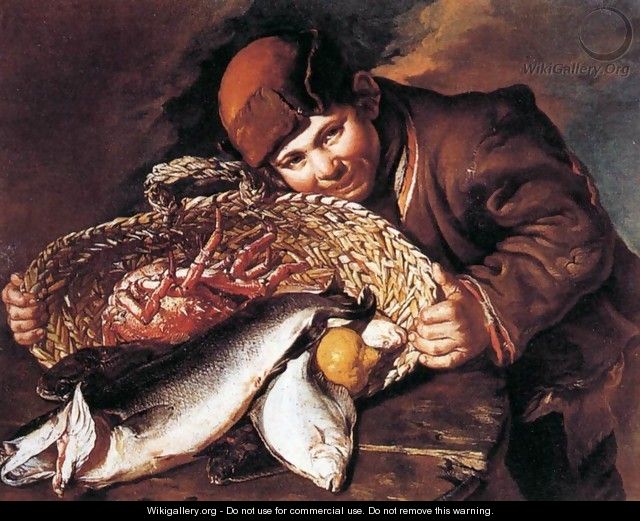 Boy with a Basket of Fish - Giacomo Ceruti (Il Pitocchetto)