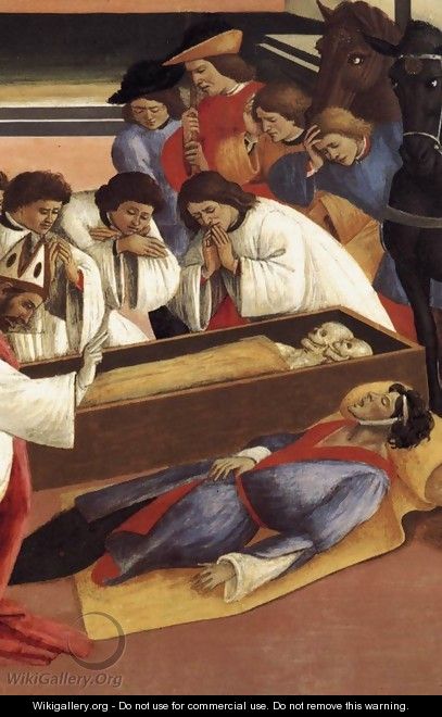 Three Miracles of St Zenobius (detail) - Sandro Botticelli (Alessandro Filipepi)
