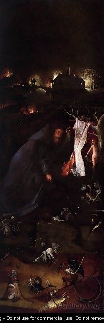 Hermit Saints Triptych (left panel) 2 - Hieronymous Bosch