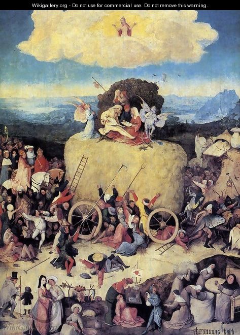 Triptych of Haywain (central panel) - Hieronymous Bosch
